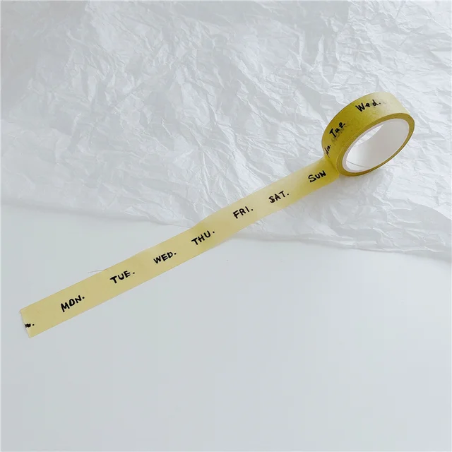 Ins Bear Black White Love Heart Decorative Adhesive Tape Masking Washi Tape Diy Scrapbooking Sticker Label Japanese Stationery 1Pc C