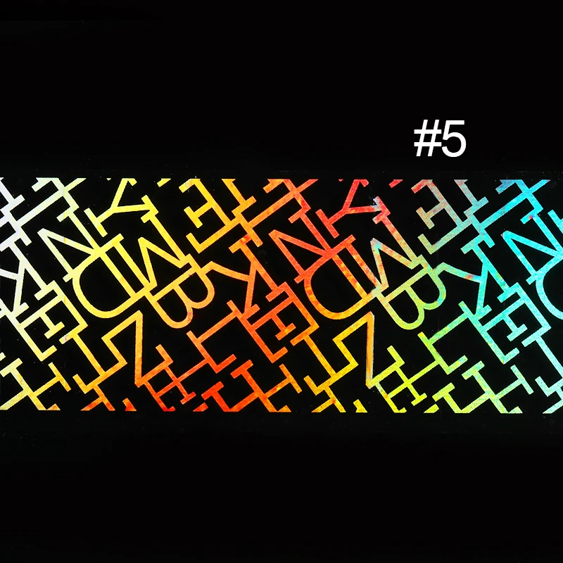1 пакет 4*99 см Голографическая фольга на ногти наклейка s Красочные сверкающие фольги маникюр Дизайн ногтей переводная бумага DIY дизайн - Цвет: 6
