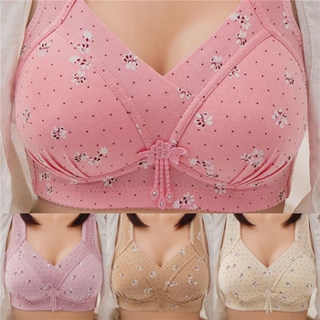 

Sexy Underwear Women Full Cup Large Size Bra Lingerie Push Up Breathable Cotton Healthy Brassiere Underwear