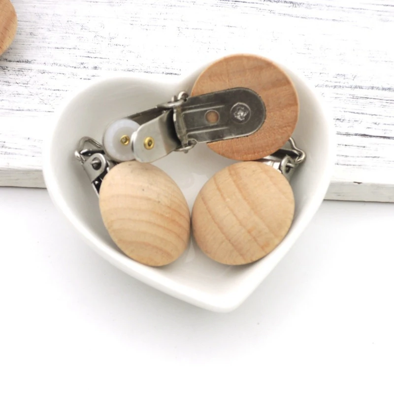 20Pcs Beech Wood Pacifier Clips Beech Wooden Round Natural Color for Baby 20Pcs Beech Wood Pacifier Clips Beech Wooden Round Natural Color for Baby