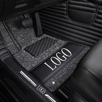 

Car floor mats with Logo/Brand Logo specially for BMW X4 F26 high quanlity Leather waterproof heavy duty car styling rugs carpet