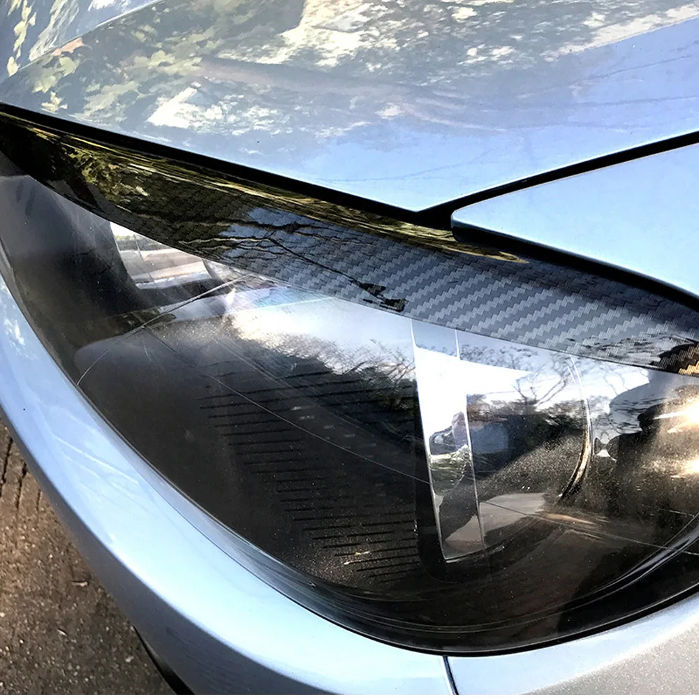 2 шт., для Volkswagen VW Golf 6 MK6 VI, аксессуары для стайлинга автомобилей, фары, брови, веки, накладка, Декоративная полоса, автомобильные наклейки