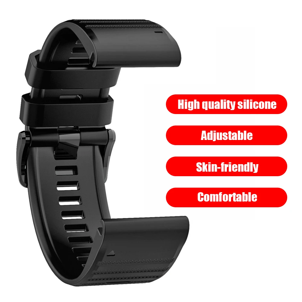 Сменный силиконовый ремешок для QuickFit Band Garmin Fenix 6 6X 6S Pro/945 5X 5 Plus 3HR Forerunner 935 часов 20 22