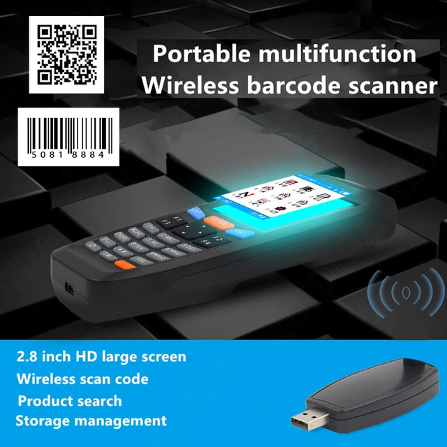JRHC 1D 2D scanner di codici a barre lettore di codici a barre QR Wireless  automatico raccoglitore di dati scanner portatili ricevitore culla ricarica  - AliExpress
