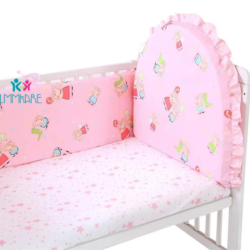 1pcs pillowcase 5 шт серые детские мягкие бортики для кровати постельные принадлежности набор для новорожденных Защитная Подушка Хлопок Дышащие коала бортики для кроватки Настраиваемые - Цвет: 1pcs pillowcase