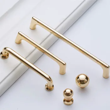 Modern Minimalist Cabinet Knobs And Handles European Rose Gold Drawer Wardrobe Door Kitchen Handle Furniture Hardware