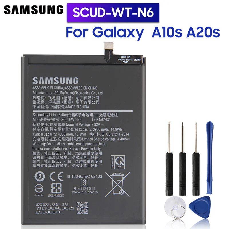 Оригинальный запасной аккумулятор Samsung для планшетов Galaxy A10s A20s Honor Holly 2 Plus A21 4000