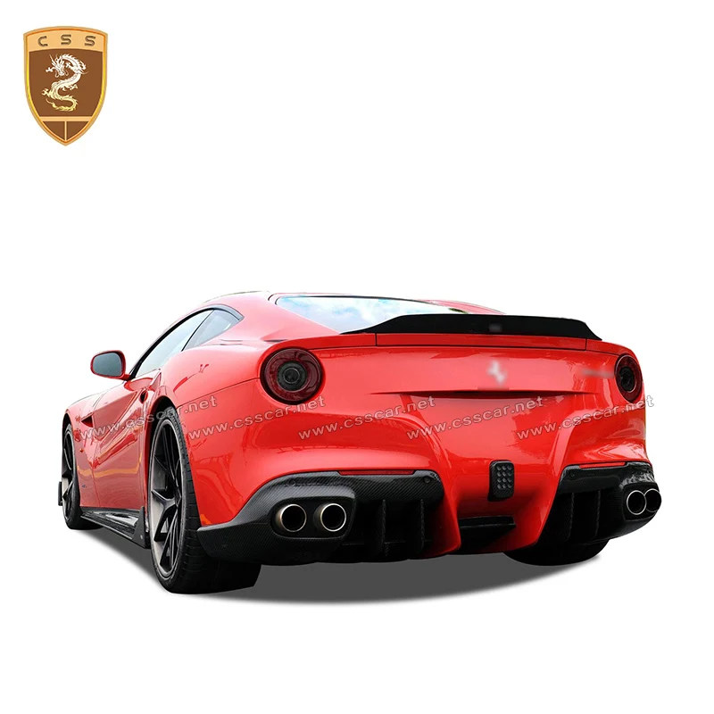 Полный комплект из углеродного волокна для Ferrari F12 высококачественный карбоновый задний передний диффузор для губ заднего крыла