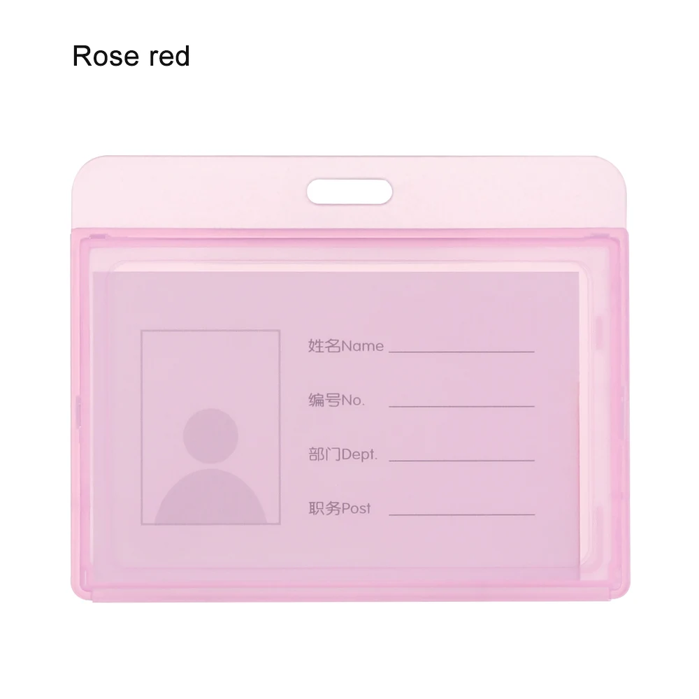 rose red 1 шт. прочный держатель карточек больница медсестры школа Входная защита и грудной бейджик ключ кличка Карта школьные офисные принадлежности - Цвет: rose red