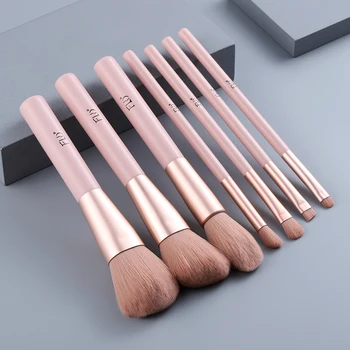 

7pcs/set Wood Handle Makeup Brushes Set Foundation Powder Face Eye Lip Eye shadow Eyebrow Brochas Maquillaje Brush Kit Beauty