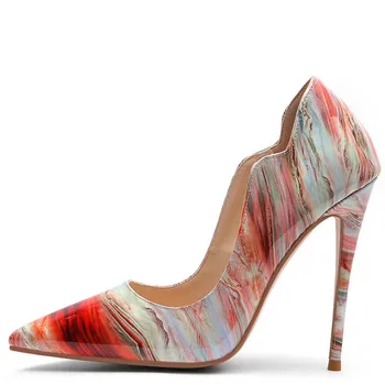 

YECHNE Sexy women High heels Shoes Bride Valentine Shoes Be Teen Hooks Shoes Streep Party Shoes