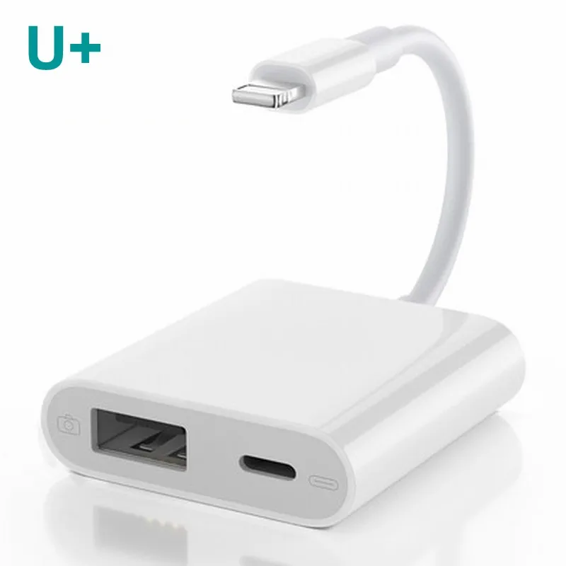 Upgraded Version Не нужно приложение IOS13 OTG адаптер для iPhone 11 XR X XS Max 8/7 освещение к USB 500mA Поддержка U диск/клавиатура/цифровая камера - Цвет: Upgraded Version