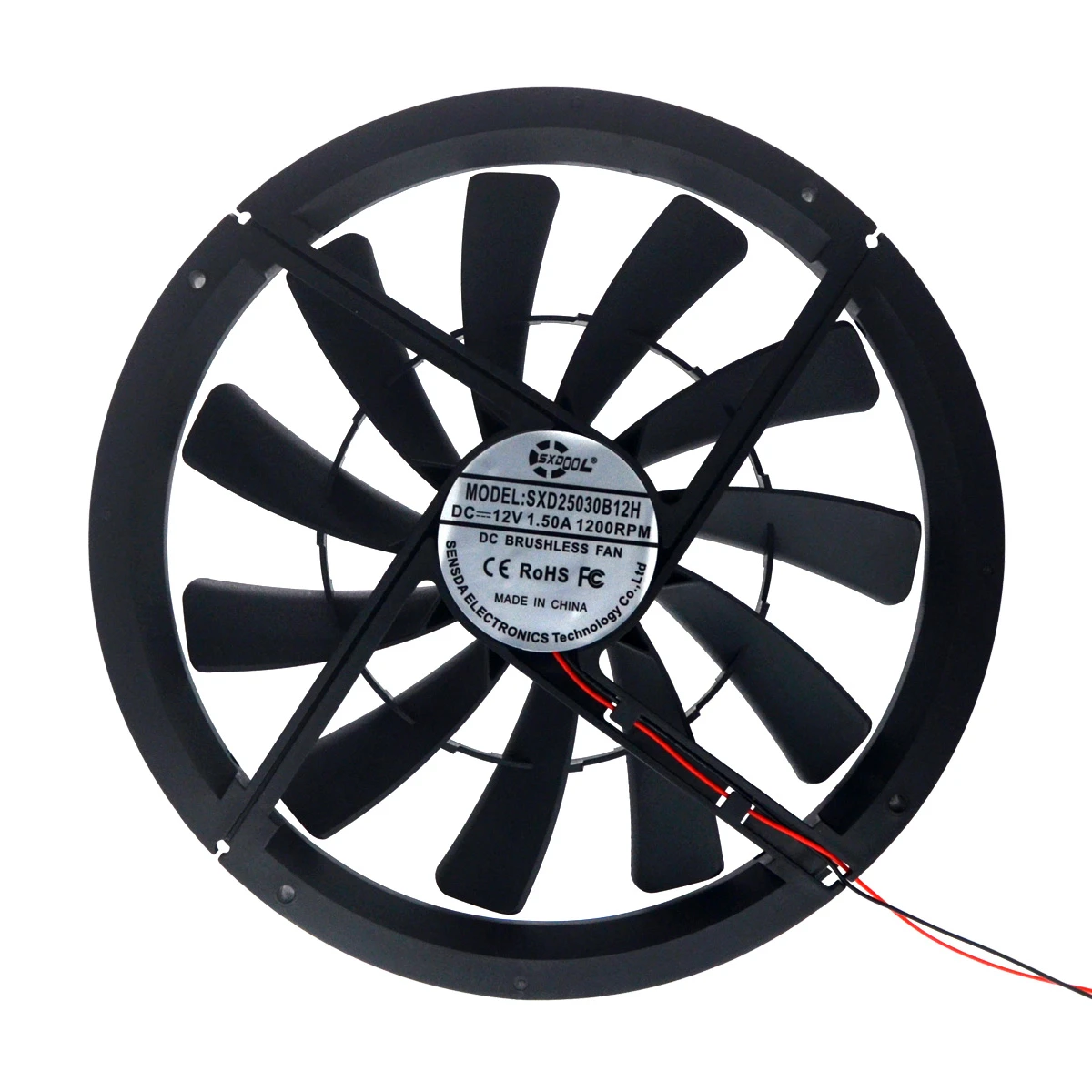 de caja de ordenador de gran tamaño, 25cm, 12V, 1200 RPM, 40DBA, molex 4D, 25x3 cm, para refrigerador silencioso de caja de ordenador| Ventiladores y refrigeración| - AliExpress