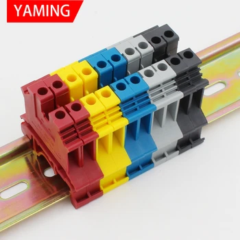 

10pcs DIN Rail Terminal Block UK-2.5B Wire Connector Connductor Universal Class Connector Screw Terminal Block Strips