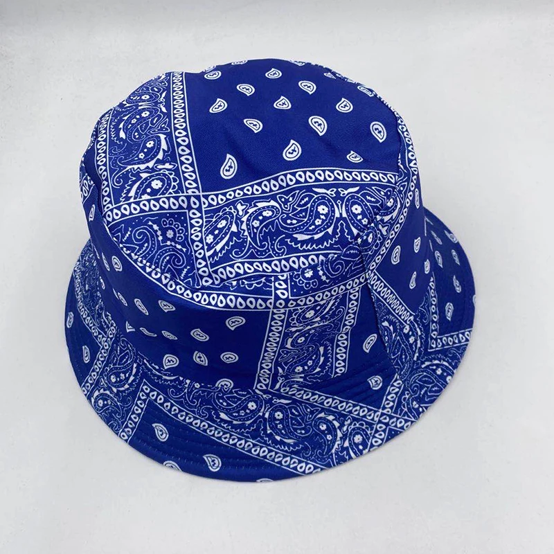 New Women Paisley Panama Bucket Hat 