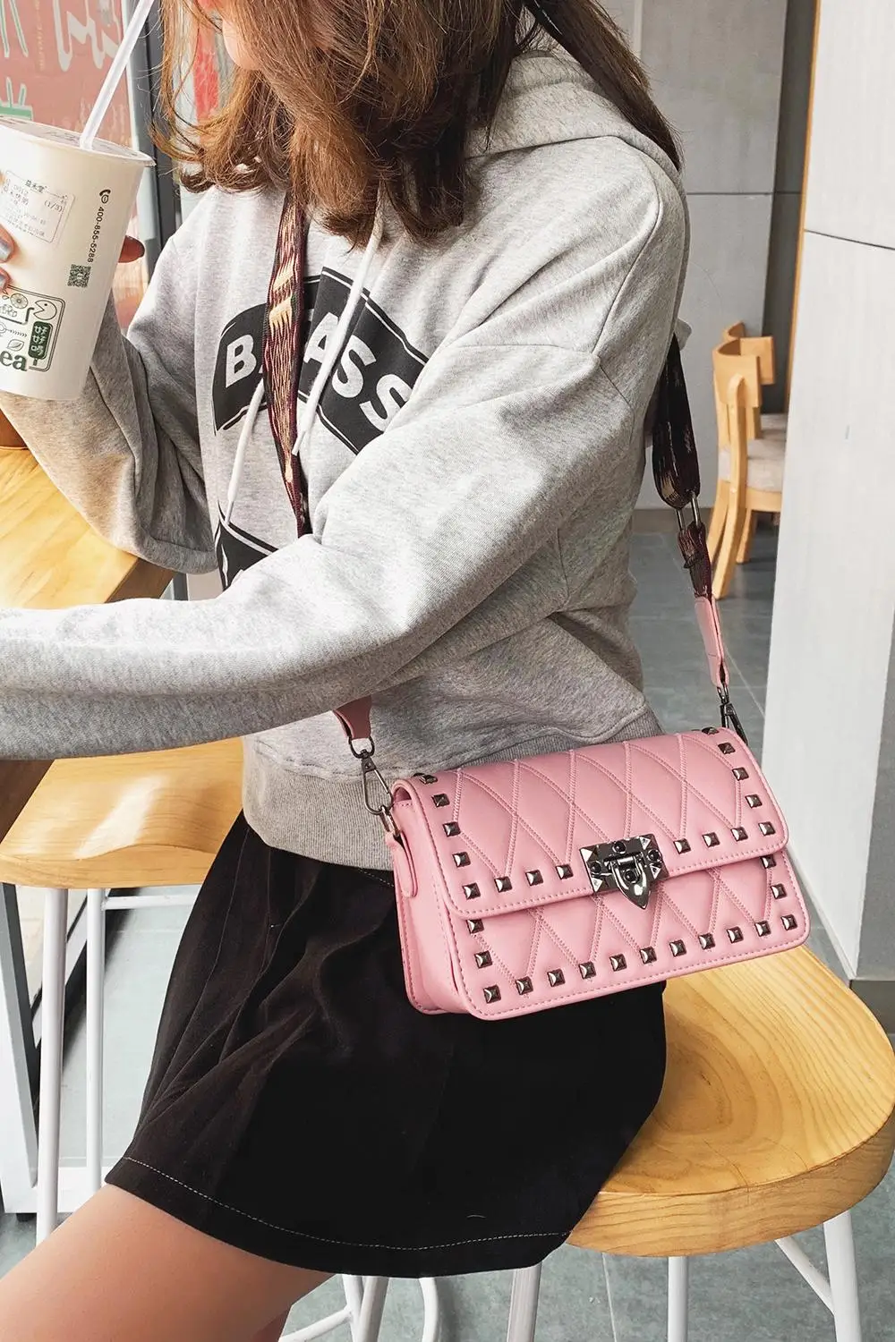 Роскошные сумки женские сумки дизайнерские Diomond решетки ПУ цепь сумка на плечо Модные простые сумки через плечо для женщин