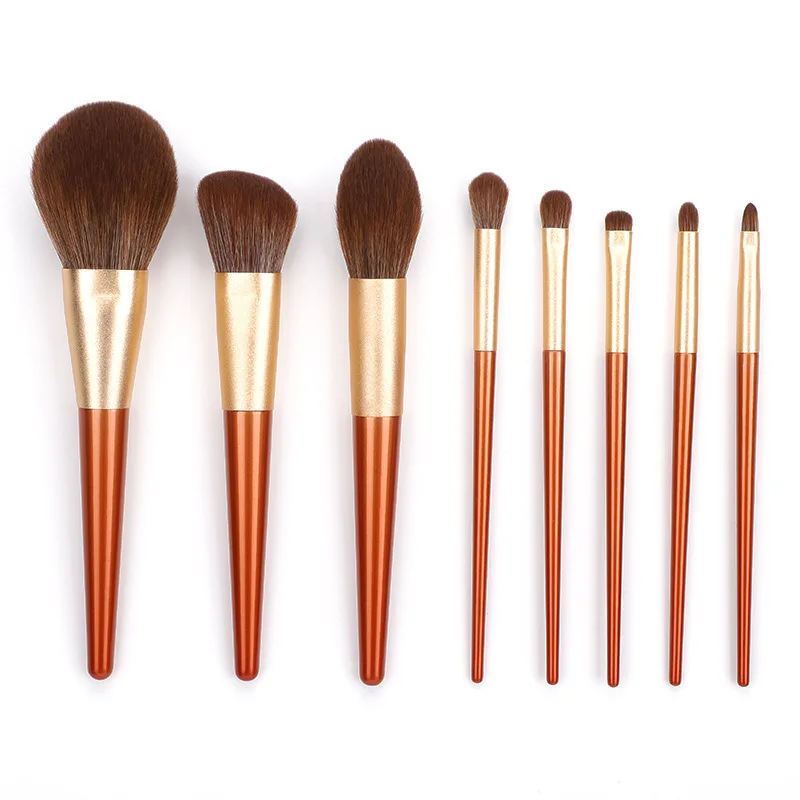 

500Set Orange Makeup Brushes Set Foundation Powder Blush Eyeshadow Concealer Lip Eye Make Up Brush Cosmetics Beauty Tools