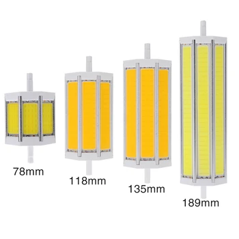 

20W 118mm COB Lamp Aluminum LED 78mm 135mm 189mm 15W 9W Replace Halogen Lamp 85V-265V R7S Powerful Led Spot Light Bulbs