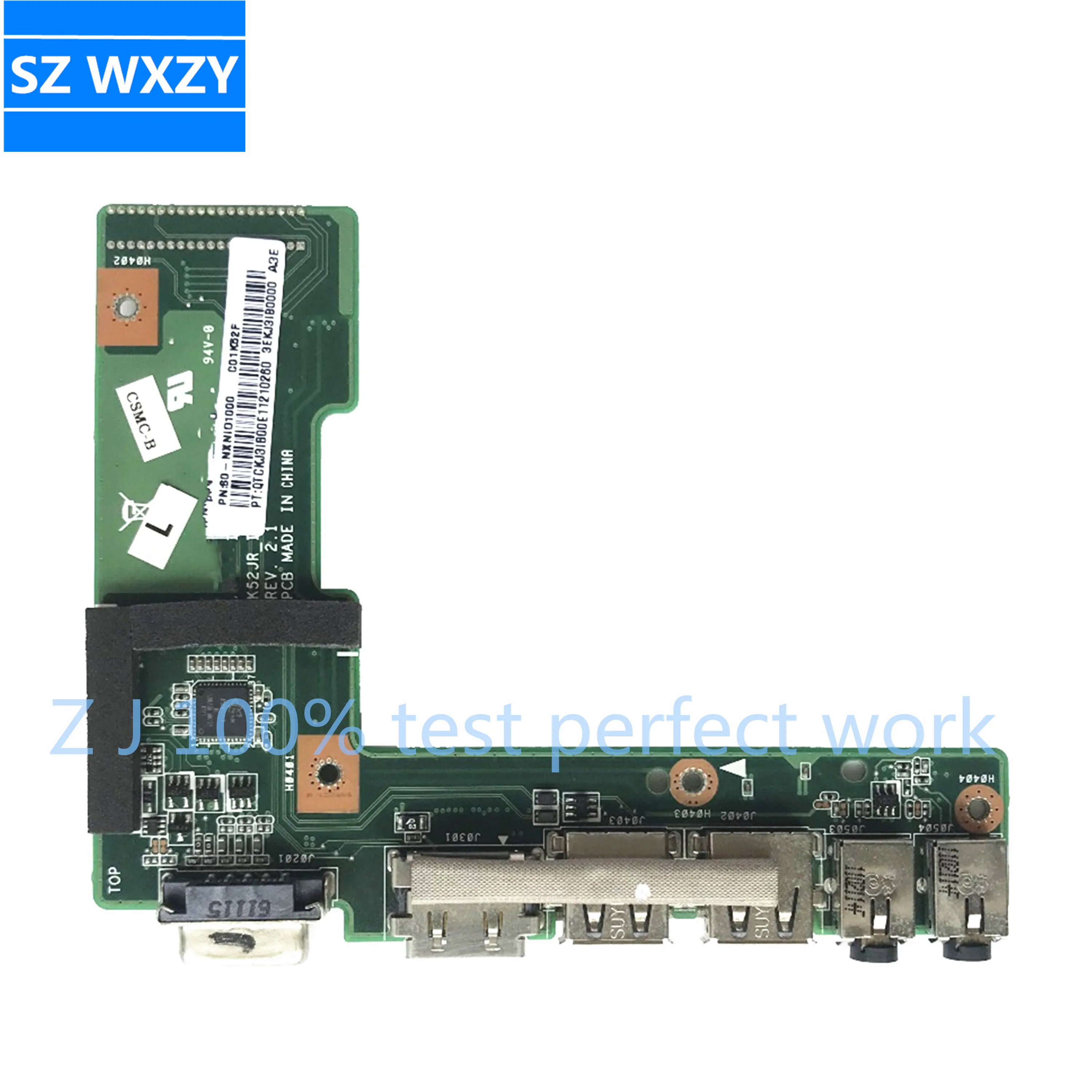 Для ASUS K52 K52J K52JR K52JC K52DR X52F K52F X52J K52DY K52DE K52N VGA USB Аудио HDMI плата 100% протестирована