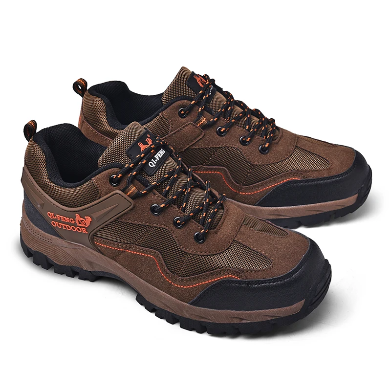 Large Size High Quality Outdoor Classic Hiking Shoes Men Walking SneakersWinter Popular Fashion Climbing Black Sport Footwear