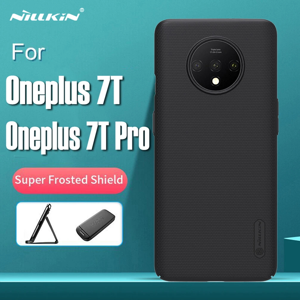 Ультратонкий чехол NILLKIN для Oneplus 7T матовый жесткий с матовым экраном Pro задняя