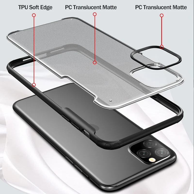 YKZ защитный чехол для iPhone 11 Pro Max чехол для iPhone XR XS X 7 8 Plus чехол прозрачный Ультратонкий матовый чехол