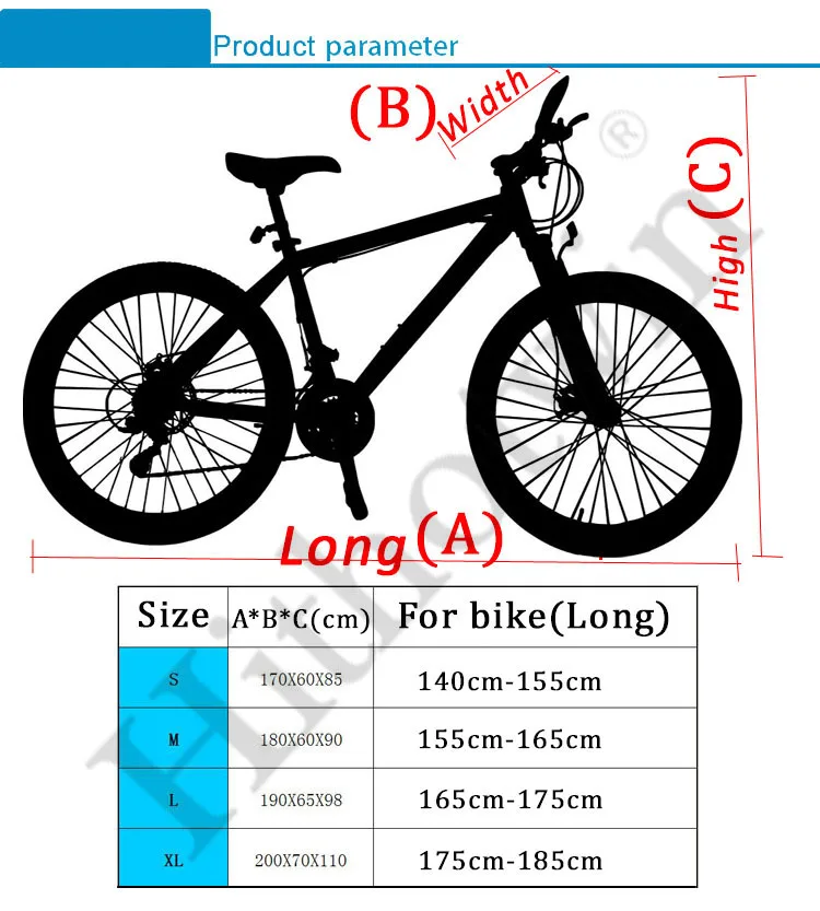 Bicycle Waterproof Cover Outdoor Portable Scooter Bike Rain Dust Cover Bike Protect Gear Cycling Bicycle Accessories