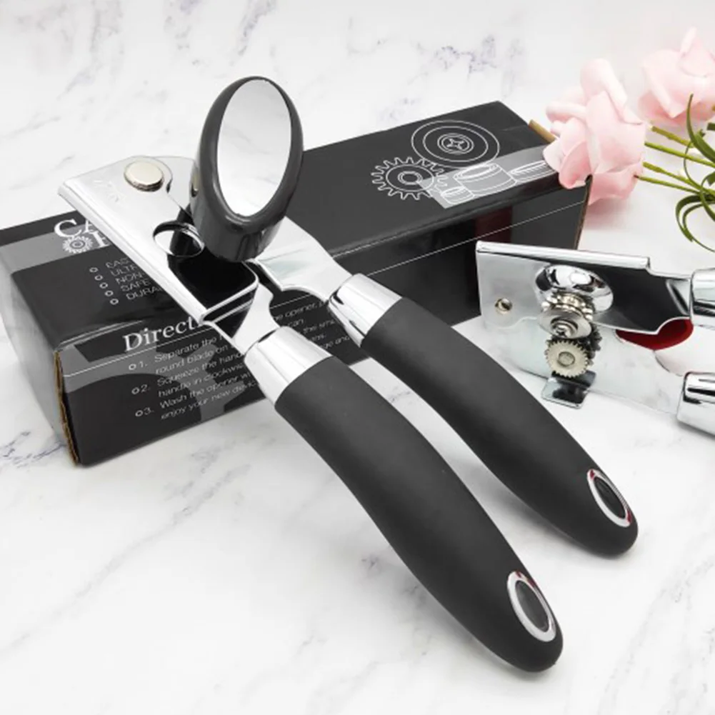 Hand Can Opener Manual Tin Can Bottle Openers Smooth Edges Anti Slip Design TB Sale
