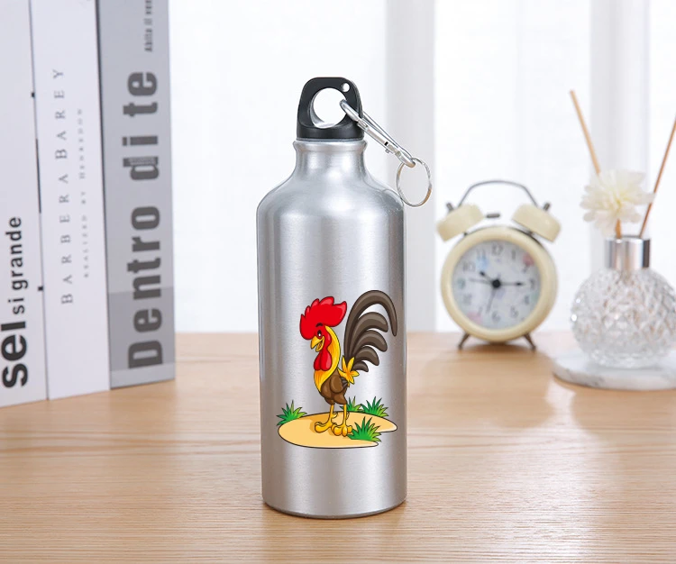 

600ml Aluminum Alloy Water Bottle Outdoor Leak Proof Seal Climbing Water Bottles Sport Portable Cartoon Water Bottle for Kids