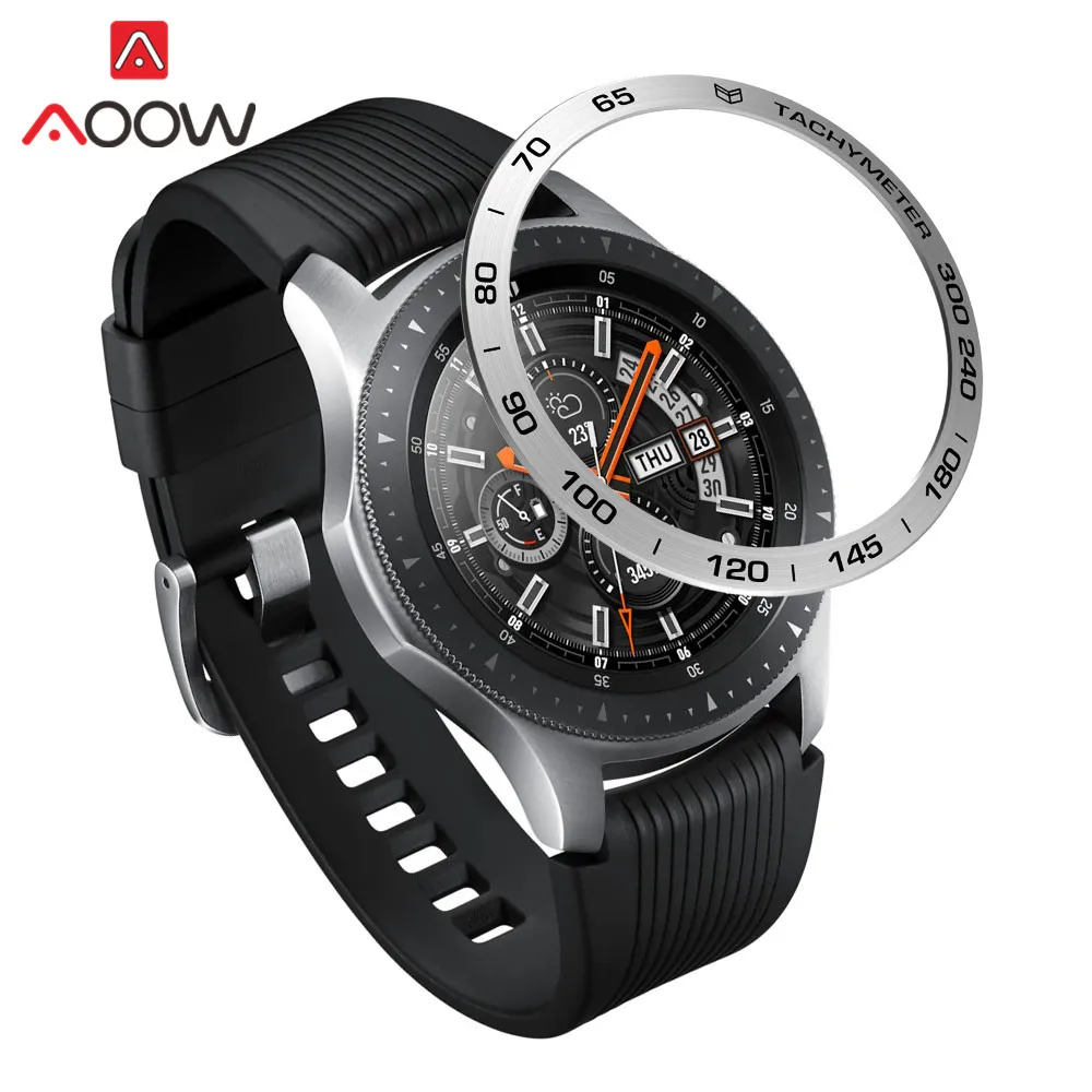 Ободок для часов для samsung gear S3 Frontier Galaxy Watch 42 мм 46 мм клейкая Защитная крышка кольцо из нержавеющей стали - Цвет ремешка: D-Silver