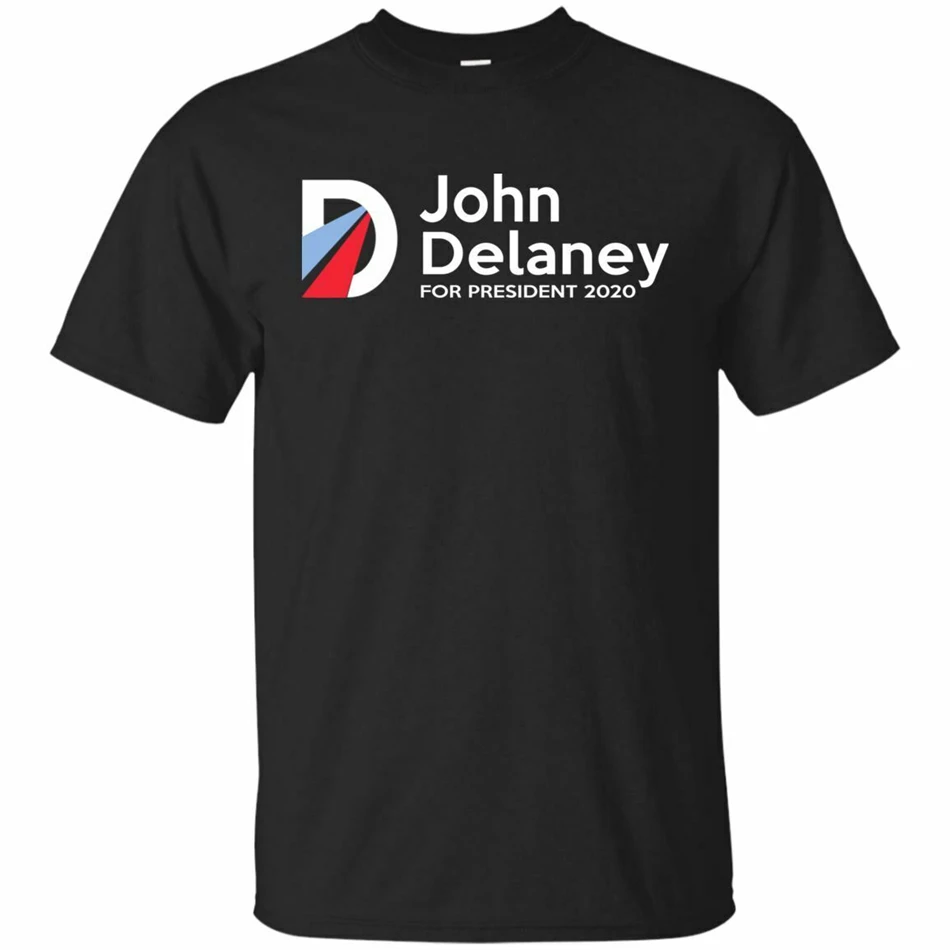 John Delaney-John Delaney For President черная футболка Размер S-3XL 100 хлопок дышащие топы Футболка |