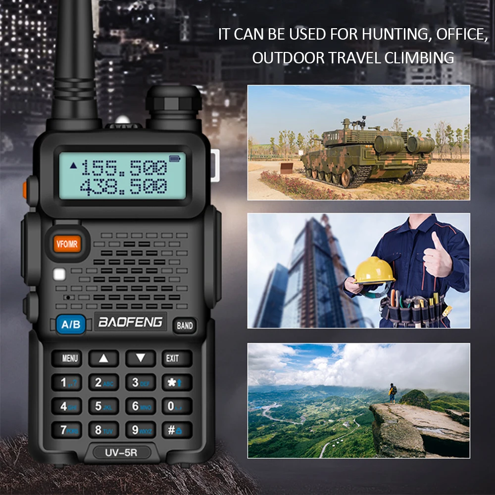 Рация Intercom с европейской вилкой 5 Вт УВЧ двухсторонняя радиостанция