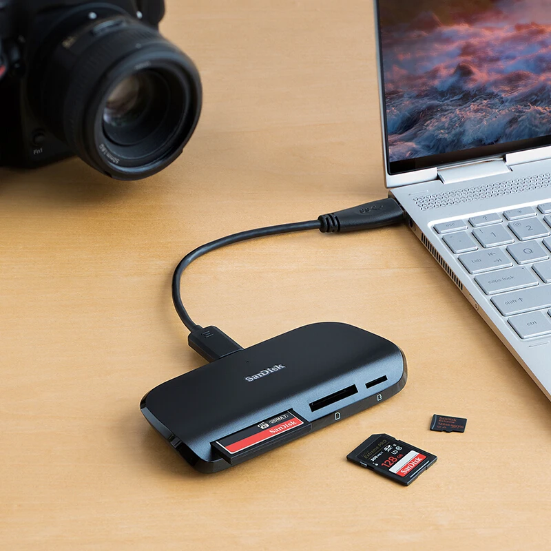 SanDisk устройство для чтения SDDR 489 карт памяти USB 3 0 Imagemate PRO Reader SD SDHC SDXC microSDHC microSDXC до