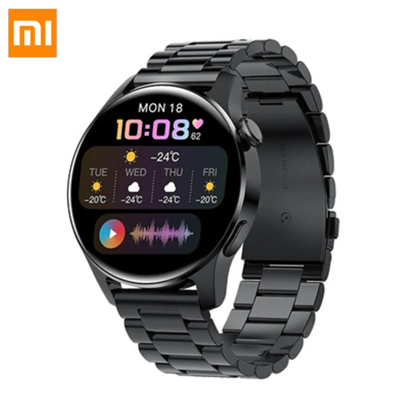 XIAOMI Bluetooth Call Smart Watch Full Touch Screen Sports fitness Men Watch Bluetooth is Suitable For Android ios Smart Watch