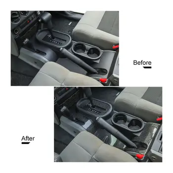 

Decoration Gear Shift Exterior Sticker Trim Mouldings For Jeep Wrangler JK 2007-10 Carbon Fiber