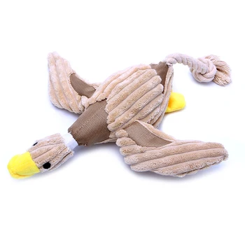 

Funny Pet Puppy Chew Squeaker Squeaky Plush Sound Duck Dog Play Toy Non-toxic