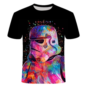 

2019 Newest 3D Printed star wars t shirt Men Women Summer Short Sleeve Funny Top Tees Fashion Casual clothing Dropshiping