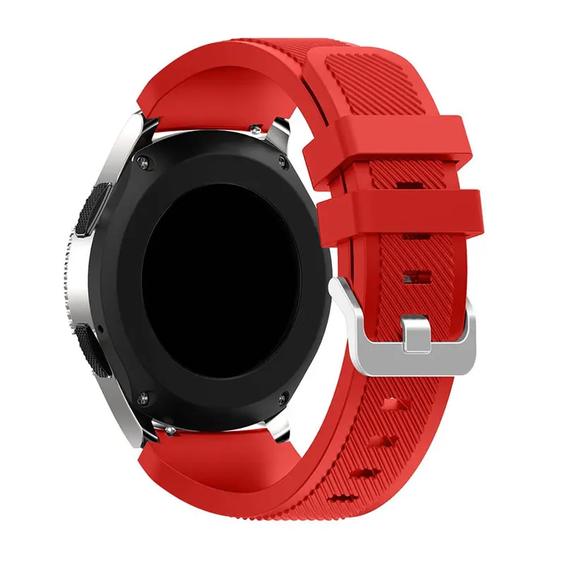 22 мм силиконовый ремешок-браслет для huawei Watch GT ремешки для умных часов для Honor Watch волшебный сменный Браслет аксессуар - Цвет: Red
