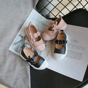 

NEW 2019 Autumn And Spring soft bottom baby shoes rabbit bow cute princess shoes girls Flowers Casual shoes