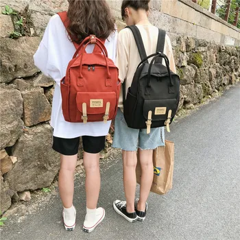 

Multifunction women backpack girls shoulder bag High quality canvas laptop backpack schoolbag for teenager girls boys travel
