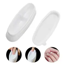 1 шт. коробка для маникюра инструмент французская Улыбка линия наконечник акриловый порошок руководство Коробка Чехол Dip лоток плесень маникюрный пресс для ногтей погружной контейнер