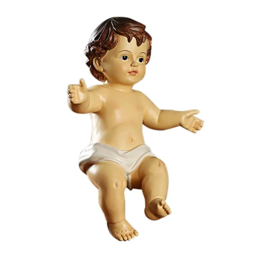 Statuetta Di Presepe Religiosa In Resina Gruppo Presepe Baby Jesus Baby Doll Christmas Church Friendship Gift 6Cm