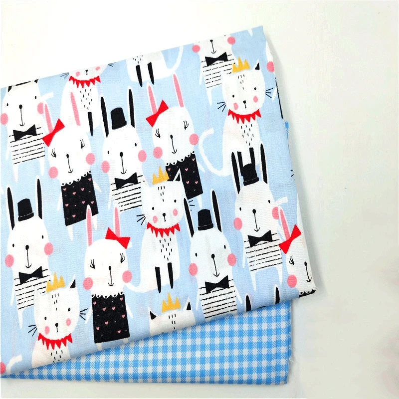 100% хлопчатобумажная ткань с принтом в стиле пэчворк сделай сам для шитья одежды