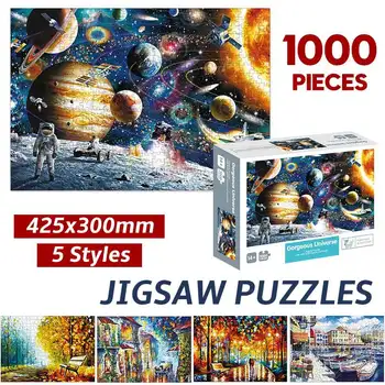 

1000 Pieces Universe Landscape Picture Jigsaw Puzzles Adults Children Kids Puzzle Toys Games Educational Toys Birthday Gift