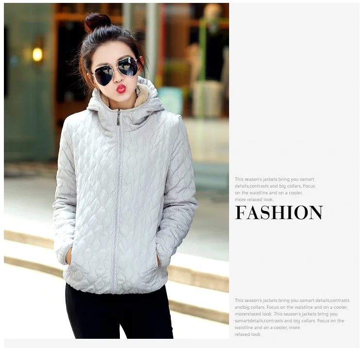 Autumn And Winter New Style Korean-style Short Slim Fit Cotton-padded Clothes Women's Berber Fleece Cotton Coat Students Ho