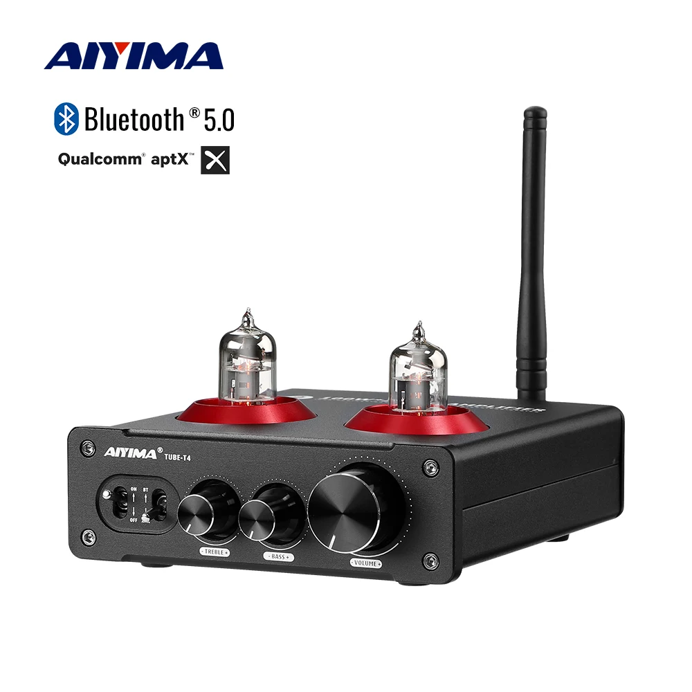 Review of AIYIMA Bluetooth 6J1 Tube Amplifier TPA3221 Power Amplifier 100Wx2 Stereo Digital Amplificador Home Audio Amp QCC3031 APTX-HD