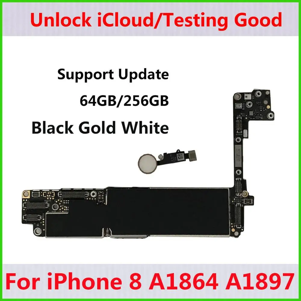 Tehxv Clean iCloud for iPhone 8 Motherboard With Touch id A1864 A1897 Original For Logic board Black White Gold | Мобильные телефоны
