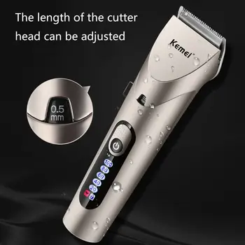 

Electric Hair Trimmers Professional Cordless Rechargeable Hair Clipper Razor Cutter Barber Shaver