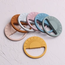 Anneau de dentition en Silicone à saisir à la main, jouet pour bébé, jouets pour nourrissons, douleur molaire, jouet à mâcher, rongeur, Fidget, accessoires pour nouveau nés 