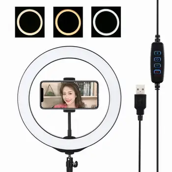 

10.2 Inch Ring Light with Stand - Rovtop LED Camera Selfie Light Ring for iPhone Tripod and Phone Holder for Video Photography